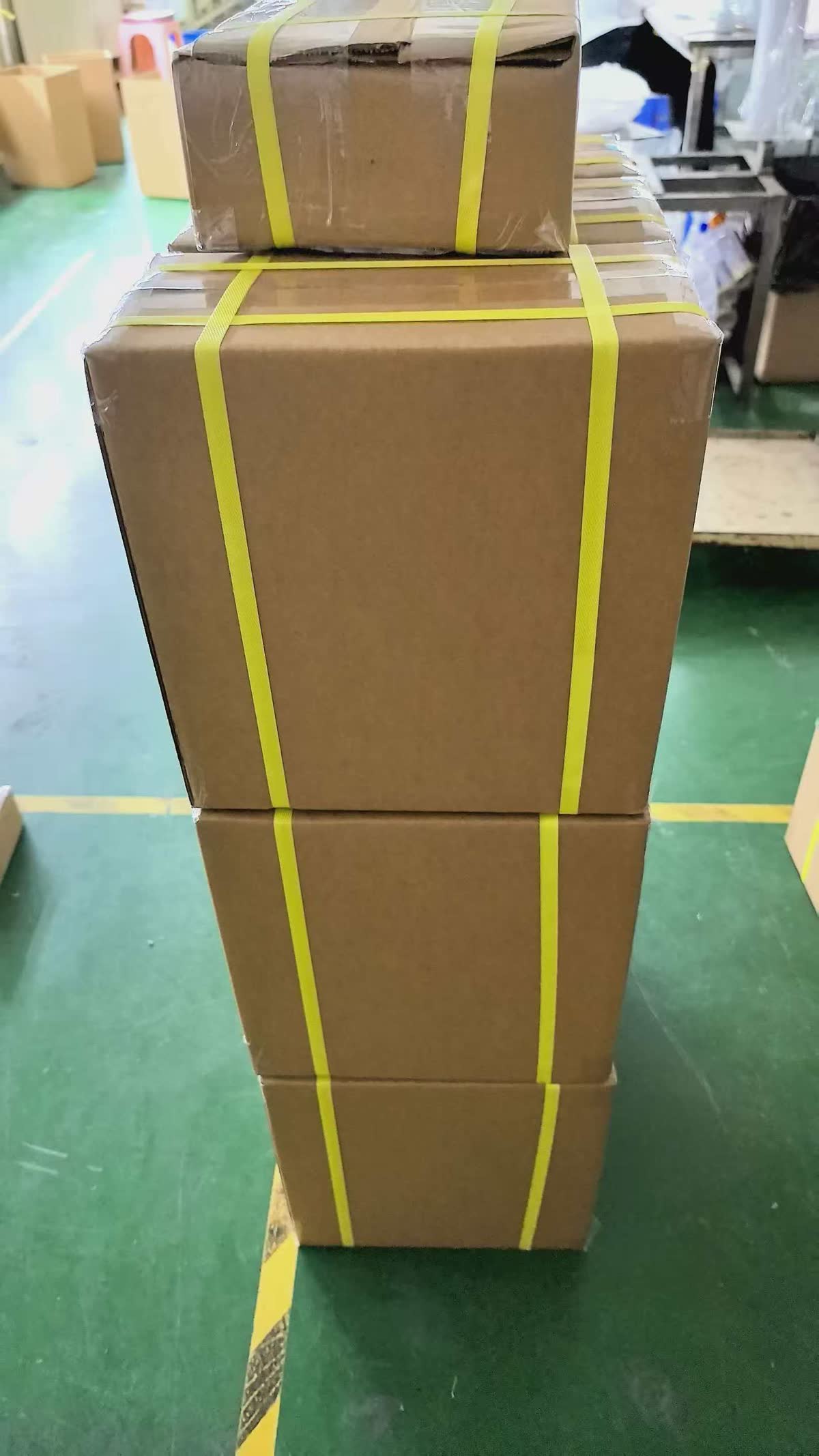 Finished order boxed and banded for one customer
