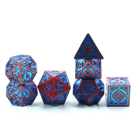 High End Red and Blue Contrast Metal