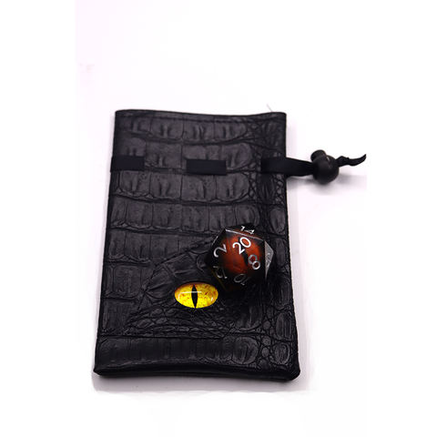 Custom logo Leather Dragon Demon Eye Dice
