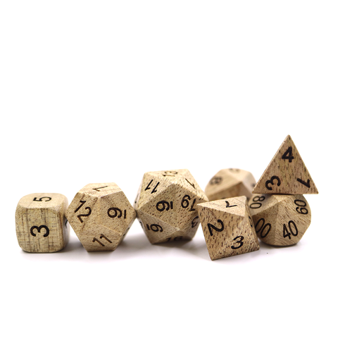 High Quality Custom Polyhedral Wooden Dice for