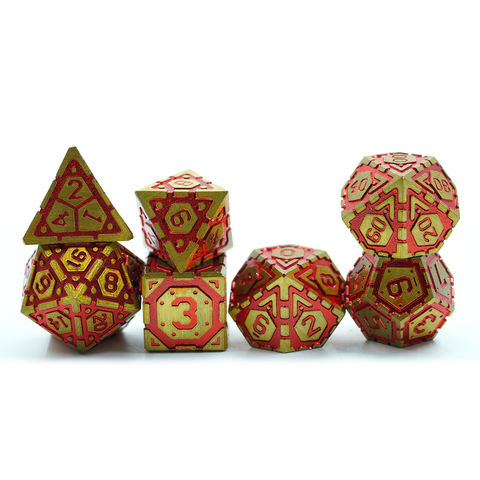 Custom Polyhedral 7 Piece Dice Sets Standard