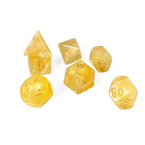 Polyhedral Dnd Translucent Swirl Dice Opp Bag