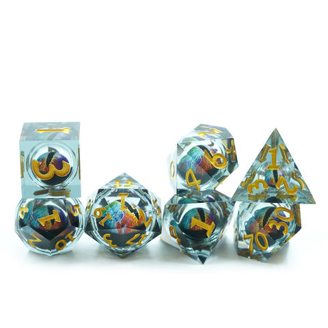 Custom resin dice