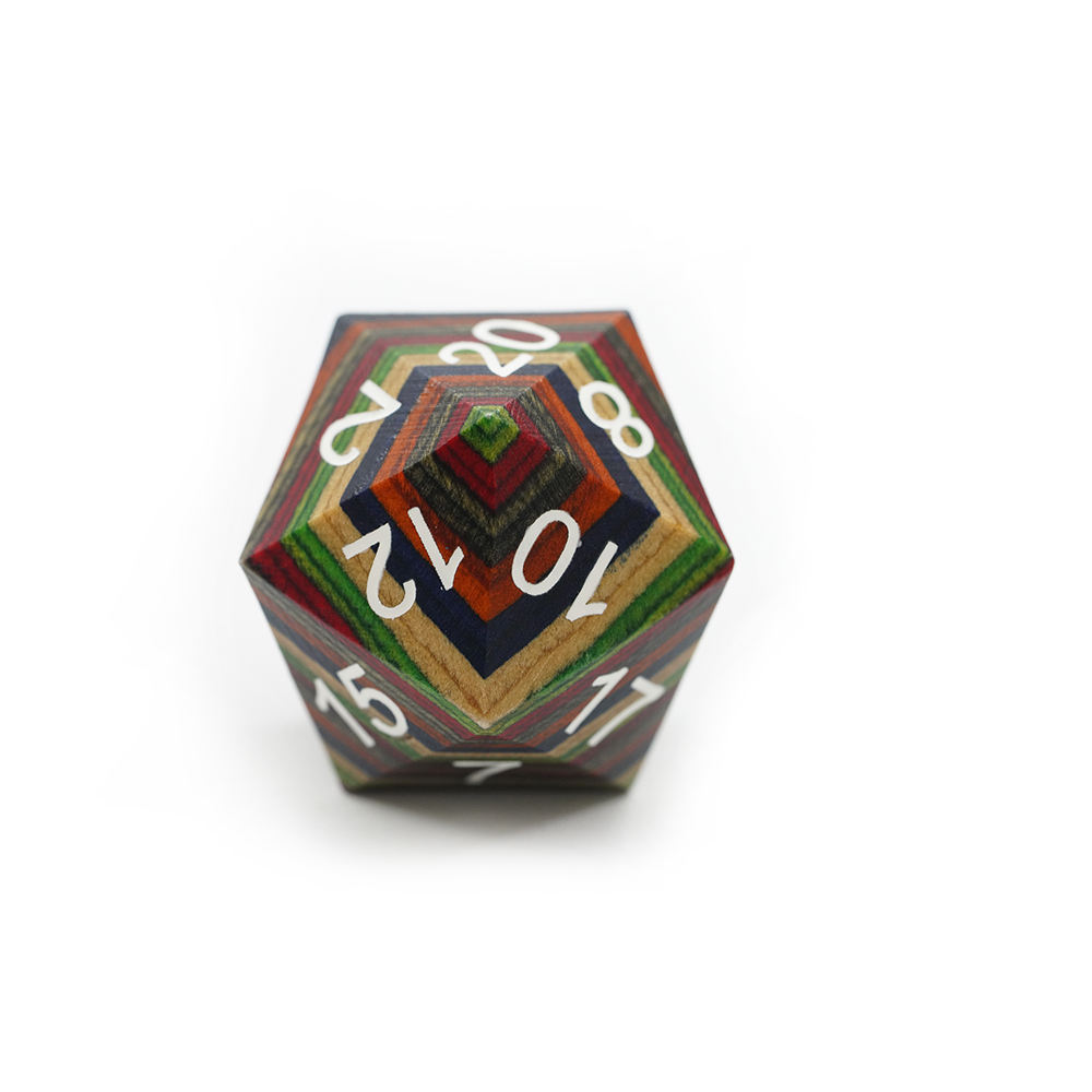 33mm Wooden D20